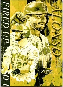Topps Fire 2021 - Fired Up Pete Alonso #FIU-15 acuñado en oro - Imagen 1 de 2