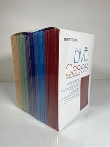 Estuches para DVD Memorex 7MM delgados de 5 colores - Paquete de 24 - Rojo Azul Púrpura Verde Naranja - Imagen 1 de 7