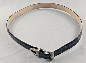 Silpada Designs Men's Belt Size 38 Black Italian Leather - Picture 1 of 9