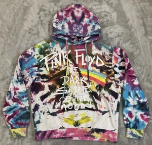 Pink Floyd Hoodie Womens S Dark Side Of The Of The Moon Tie Dye Retro Prism - Picture 1 of 17
