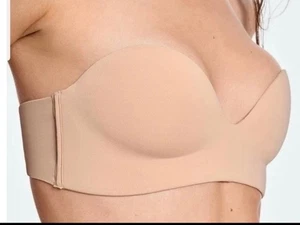 Pepper Boost Lift Up Strapless Or Straps Bra 38A Fawn Second Skin Comfort. - Picture 1 of 16