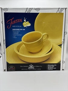 Sunflower Fiestaware 5-Piece Place Setting 830 320 Homer Laughlin - Picture 1 of 15