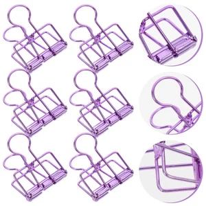 10 Pcs Metal Folder Work School Supplies Binder Clips Paper Clamps - Picture 1 of 12