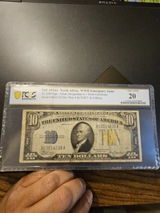 1934A North Africa $10 WWII Currency Emergency Issue PCGS GRADED VERY FINE 20 - Picture 1 of 7
