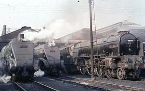 Original colour slide of 60015 ER A4 class steam loco - Picture 1 of 1
