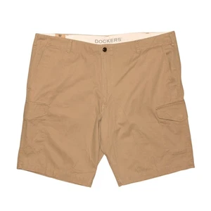 DOCKERS NUEVO $50 Calce Clásico El Suave Caqui Carga Corto Para Hombre 42 - Imagen 1 de 3