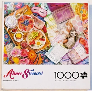 Rompecabezas Aimee Stewart “Desayuno en la cama” Buffalo Games 1000 piezas - Imagen 1 de 1