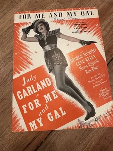 1923 Judy Garland vintage sheet music God Bless Our President For Me And My Gal - Picture 1 of 3
