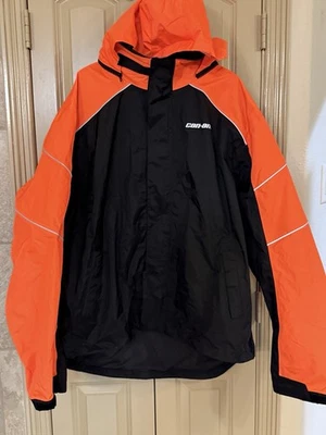 Chaqueta de Lluvia Unisex Can-Am Naranja, Negra 3XL: 3X-GRANDE 4409111412 Nueva Con Etiquetas Foto 1 de 4