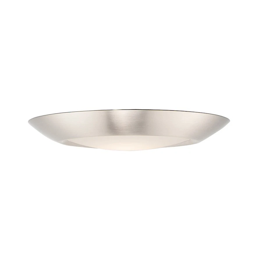 Maxim Lighting Diverse 7.5" LED Flush Mount 3000K, Nickel/White - 57647WTSN - Image 1 of 1