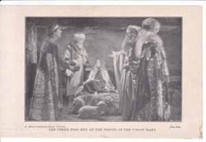 1925 Ben-Hur Movie Print-Plate/ "Three Wise Men At Shrine of Virgin Mary" - Picture 1 of 1