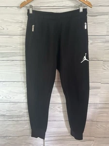 Nike Air Jordan Sweatpants Black Youth Size XL Zipper Pockets Joggers j49 - Picture 1 of 3
