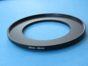 55mm to 82mm Step Up Step-Up Ring Camera Filter Adapter Ring 55mm-82mm - Picture 1 of 2