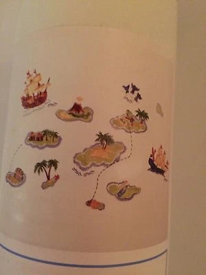 Calcomanías Pottery Barn Kids Treasure Cove Island Wallies nuevo arte de pared barco pirata Foto 1 de 3