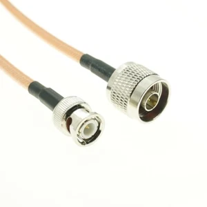 N male to BNC male Connector Jumper Pigtail RG400 M17/128 RF Coaxial lot Cable - Picture 1 of 2