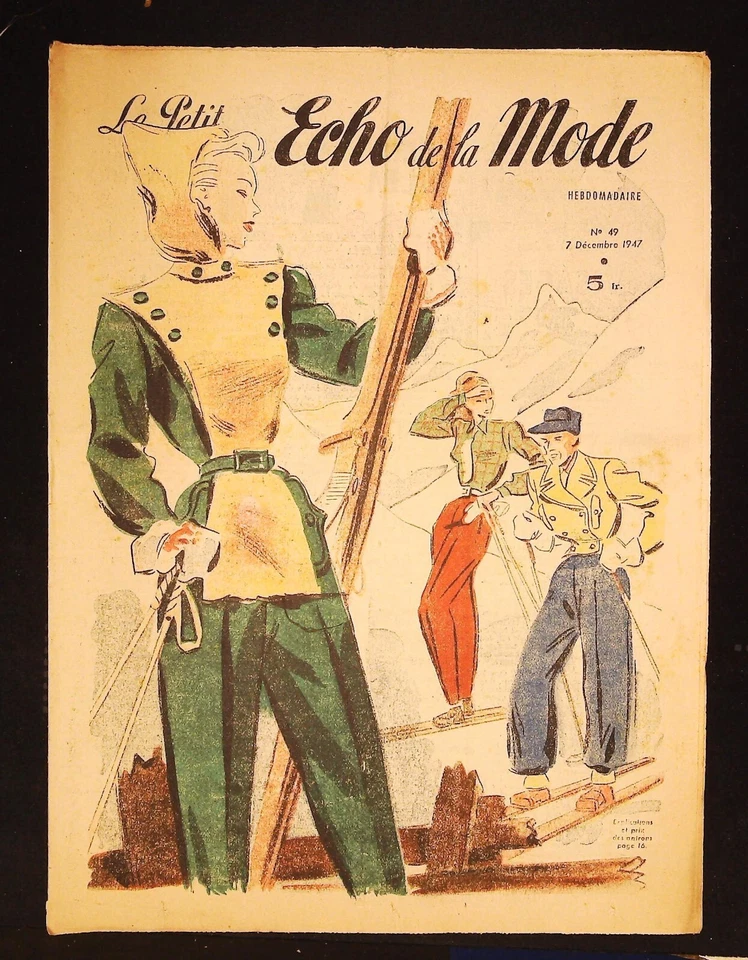 Le Petit Echo de la Mode année 1947, Ancien magazine Français N°49 - Photo 1/1
