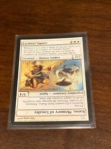 Magic the Gathering Betrayers of Kamigawa Faithful Squire - Picture 1 of 2
