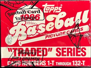 1986 TOPPS TRADED Factory Baseball Set BBCE SEALED, TAPE INTACT~Jackson- Bonds R - Picture 1 of 6
