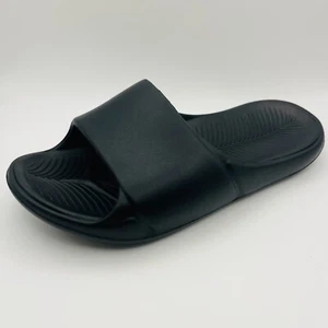 Unisex Negro Sandalias Deslizables Suave Cojín Sin Cordones Piscina Ducha Verano Playa Zapatos - Imagen 1 de 4