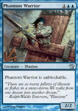 PHANTOM WARRIOR X4 4 4X 9th Edition MTG Magic the Gathering Cards DJMagic