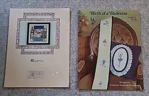 Lot 2 Ballerina Cross Stitch Patterns Coppelia, Birth Of A Ballerina 2 - Picture 1 of 4