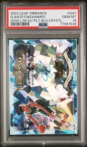 2022 Leaf Vibrance GIANNIS ANTETOKOUNMPO How L/M Auto 1/3 Platinum Blue Crystal  - Bild 1 von 3