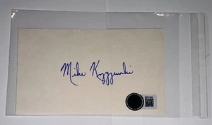 Mike Krzyzewski Auto Autograph Signed Index Card Beckett BAS 1269 - Picture 1 of 1