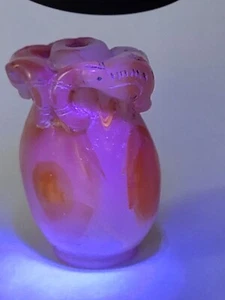 Antike Schnupftabakflasche aus geschnitztem Stein Koi Fisch orange rot Wirbel Achat? Karneol? - Bild 1 von 19