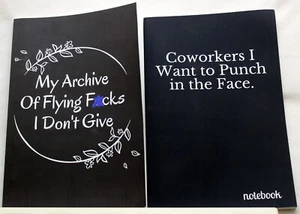 Set of 2 New Notebooks Coworkers I want to Punch in the Face & My Archive - Picture 1 of 2