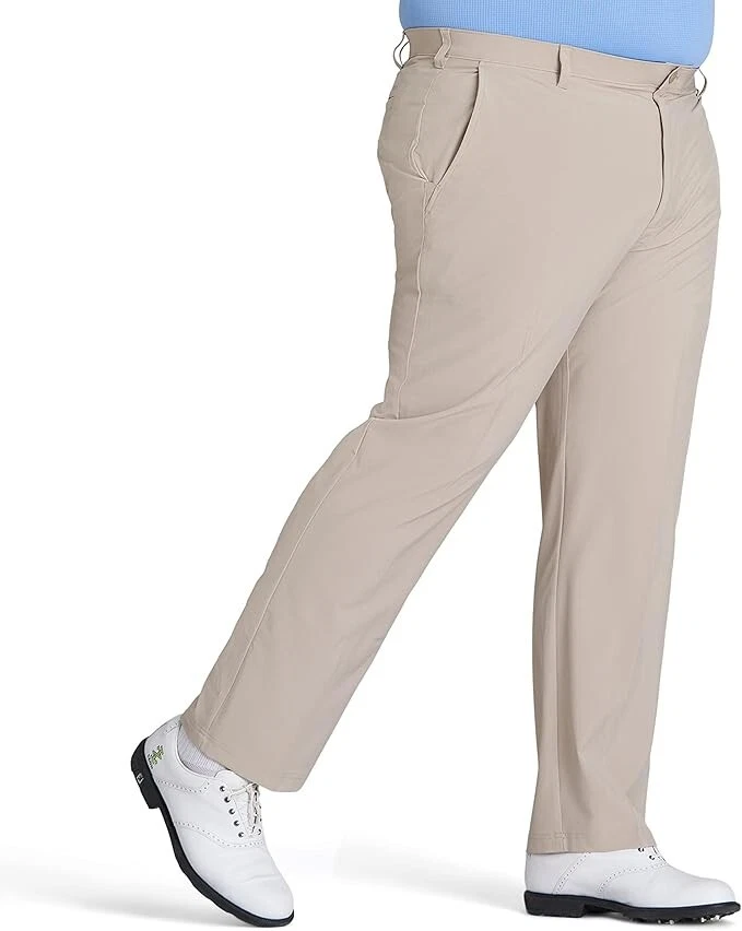 Nova Calça de Golfe Masculina Izod Bege Swingflex 4 Vias Elástica Absorção de Umidade 52x29 - Imagem 1 de 4