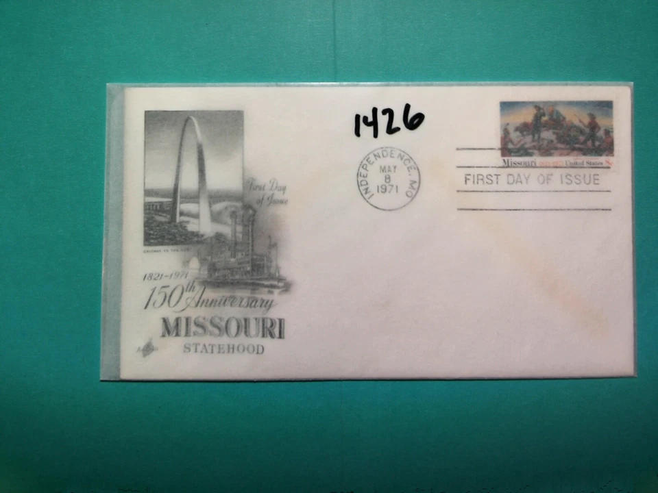 U. S. Stamp FDC#1426 -Missouri Statehood- Art Craft cachet - comb. Shipping! - Image 1 of 1