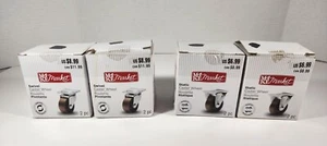 LOT OF 8 MAKE MARKET HEAVY DUTY CASTER WHEELS WITH SWIVEL TOP PLATES MIXED SIZES - Picture 1 of 16