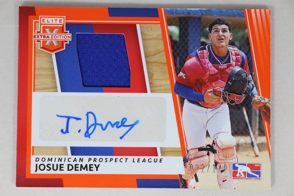 Josue Demey - 2022 Donruss Elite Extra Edition Patch Autograph #32/149 DPL - Image 1 of 1