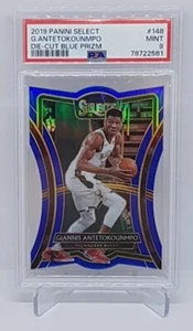 2019-20 Panini Select Blue Prizm Die-Cut Giannis Antetokounmpo 037/249 PSA 9 - Bild 1 von 4