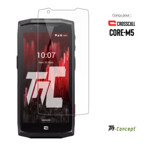 TM-Concept® Verre trempé - Crosscall Core M5 - 0,26mm Radian 2,5D - Imagen 1 de 7