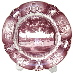 Vintage United States Naval Academy Dress Parade Mulberry By Wedgwood - Picture 1 of 7