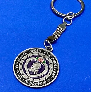 Llavero de servicio conmemorativo corazón púrpura orden militar - Imagen 1 de 13