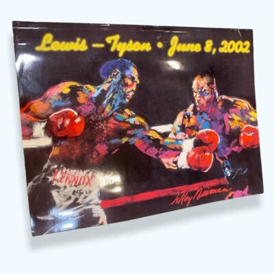 RARE Mike Tyson vs Lenox Lewis 2002 Memphis Boxing Program - LeRoy Neiman Cover - Image 1 of 4