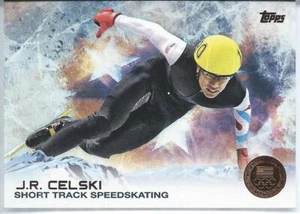 2014 Topps US Olympic BRONZE MEDAL J.R. CELSKI Short Track Speed Ice Skating - Picture 1 of 1