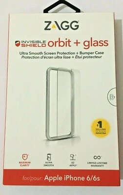 ZAGG Case & Glass Screen Protector for iPhone 6 / 6s -InvisibleShield - SILVER - Image 1 of 4