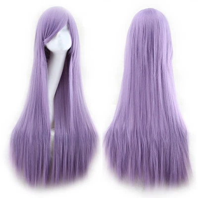 Sexy Pelucas Rectas de 80 cm de Largo Moda Juegos con disfraces Disfraz Anime Pelo Fiesta Pelucas Completas Foto 1 de 2