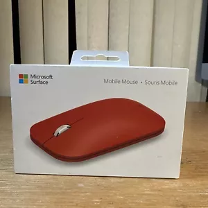 Microsoft Surface Mobile Mouse SC Bluetooth Poppy Red - In Box - Picture 1 of 9