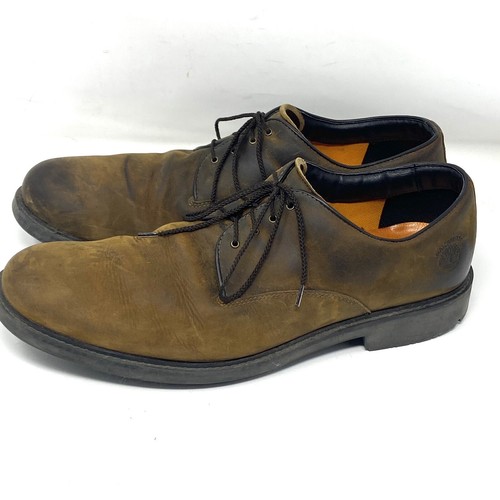 Scarpe Oxford Timberland in pelle marrone da uomo taglia 13