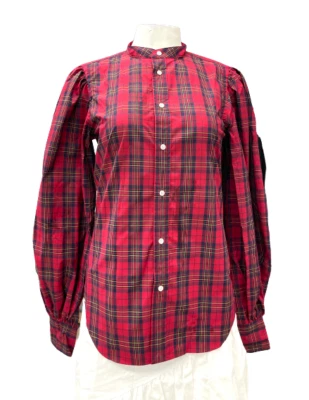 Polo Ralph Lauren Women’s Bishop-Sleeve Shirt Puff Red Plaid - Image 1 of 3