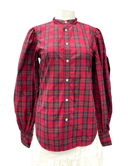 Polo Ralph Lauren Women’s Bishop-Sleeve Shirt Puff Red Plaid - Image 1 of 3