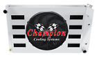Rel Champion 4 Row Radiator 19X28",16" Fan,Shroud With Flaps-1973-1991 Gmc Jimmy