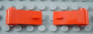 LEGO Pair of Red Car Truck Vehicle Doors - Picture 1 of 1