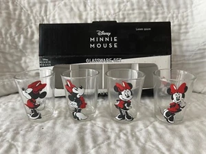 Disney MINNIE MOUSE Glassware Set Shot Glass 1.5 oz Set of 4 - Picture 1 of 3