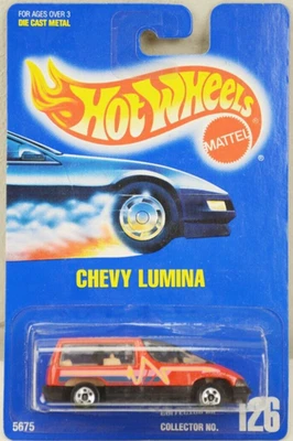 De colección 1991 Hot Wheels Chevy Lumina #126 Blackwalls #5675 ¡Sin usar, en caja excelente! Foto 1 de 4