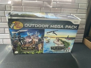 Nintendo Wii Bass Pro Shops The Hunt + The Strike Outdoor Mega Pack NewOpen Box - Picture 1 of 10